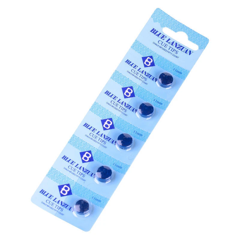 美国宾士域超级蓝钻台球杆皮头九球斯诺克桌球枪头小头台球杆头