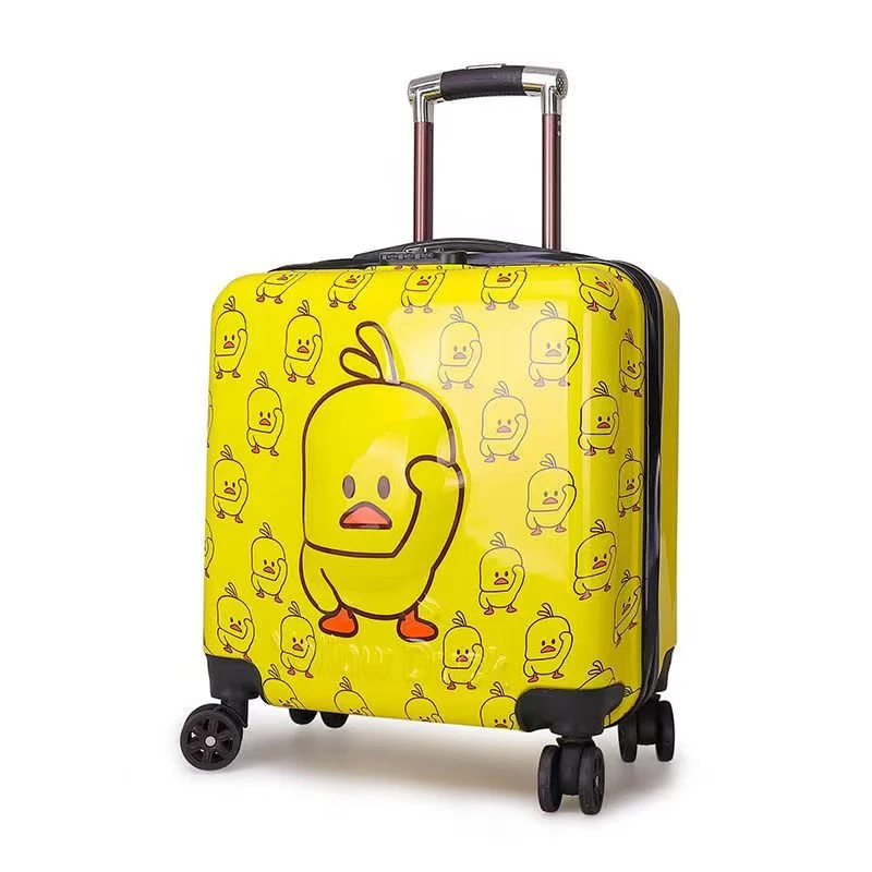 儿童拉杆箱新款学生行李箱万向轮3D立体PC旅行箱卡通小孩
