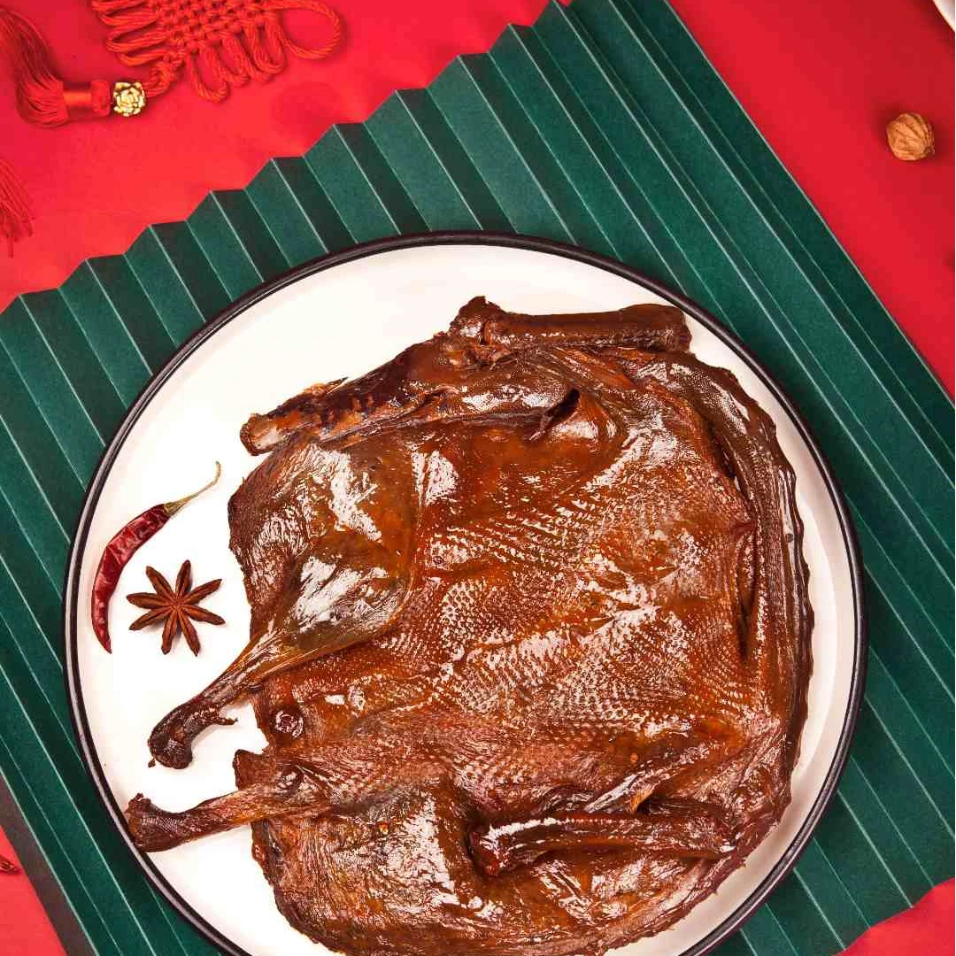 手撕酱板鸭常德特产锁鲜装碳烤麻鸭肉紧不柴鲜香微辣开袋即食