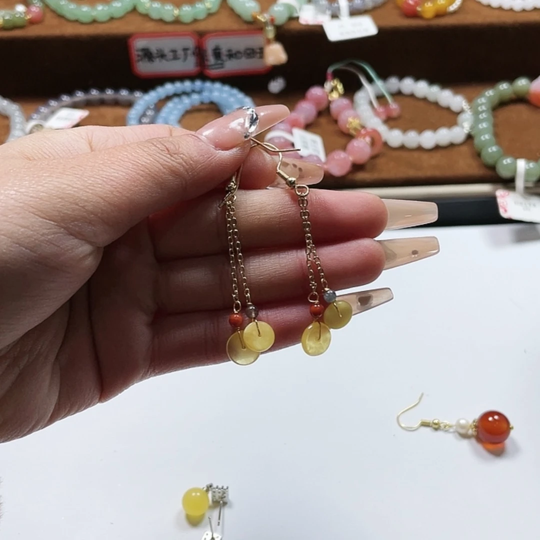 【闪购商品】玛瑙/玉髓吊坠(不含链)合金豆****粮