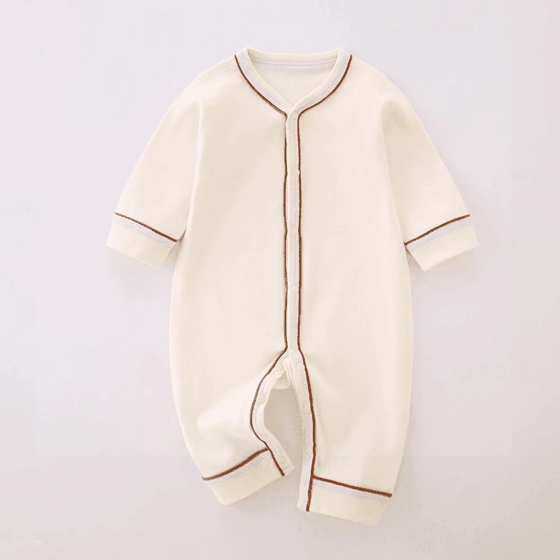 【粉丝专享】新生婴儿长袖连体衣秋季衣服新生儿无骨哈衣宝宝爬服