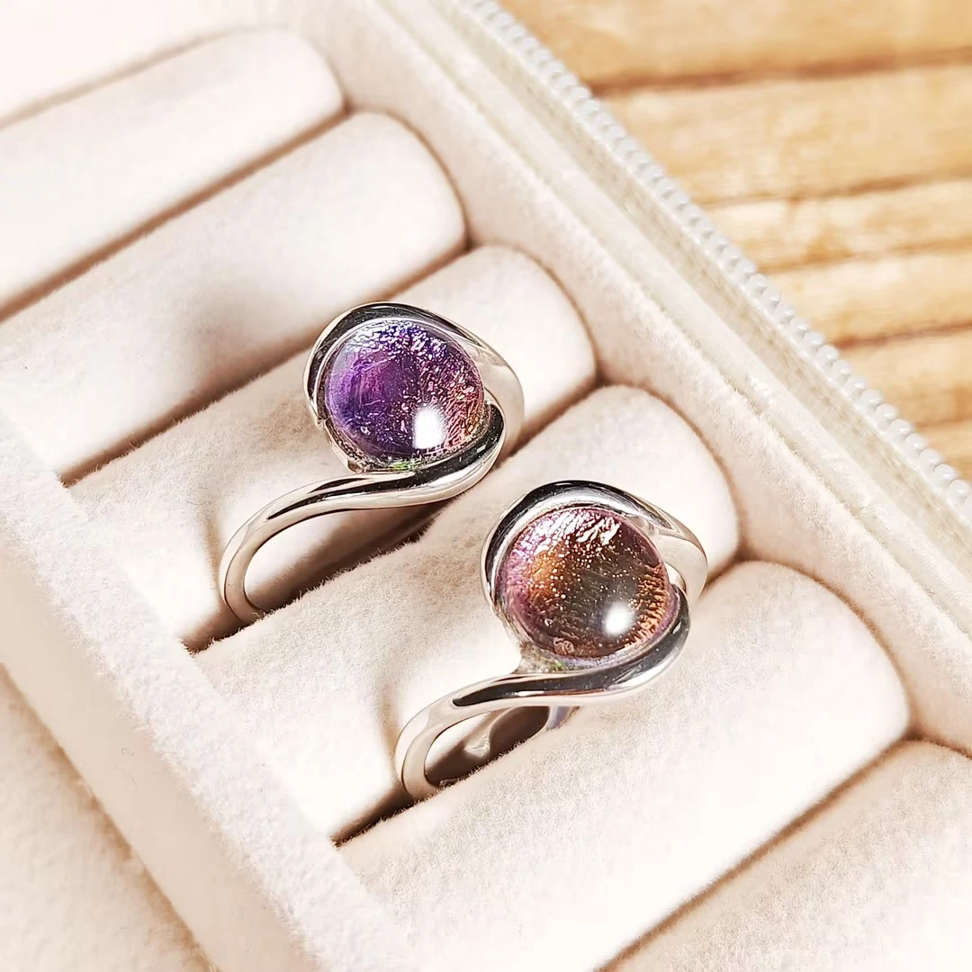 铁合金戒指 【嘉一珠宝】天铁陨 银镶戒指（多样性发其一SX0107