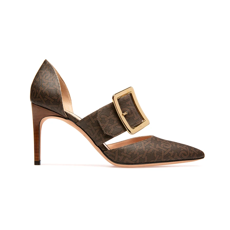 BALLY/巴利（断码）女士棕色TPU浅口鞋6239557-HZO