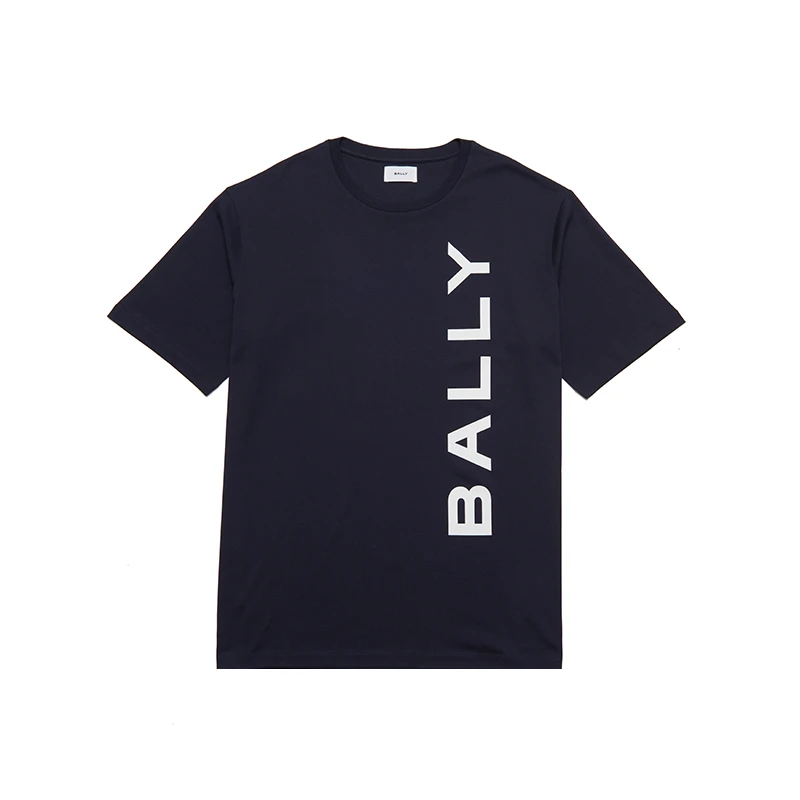 BALLY/巴利（断码）深蓝色男士T恤运动夏季舒适6306481-HZO