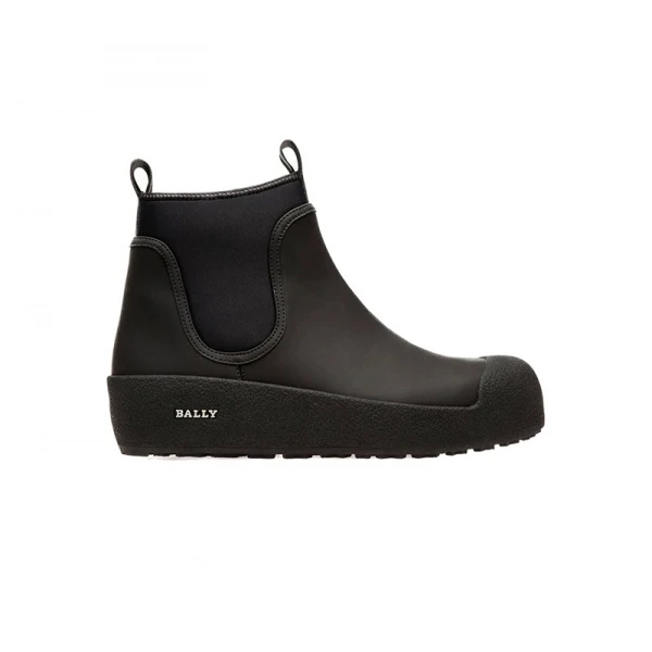 BALLY/巴利男女秋冬时尚黑色圆头皮革短靴 6234636-phd