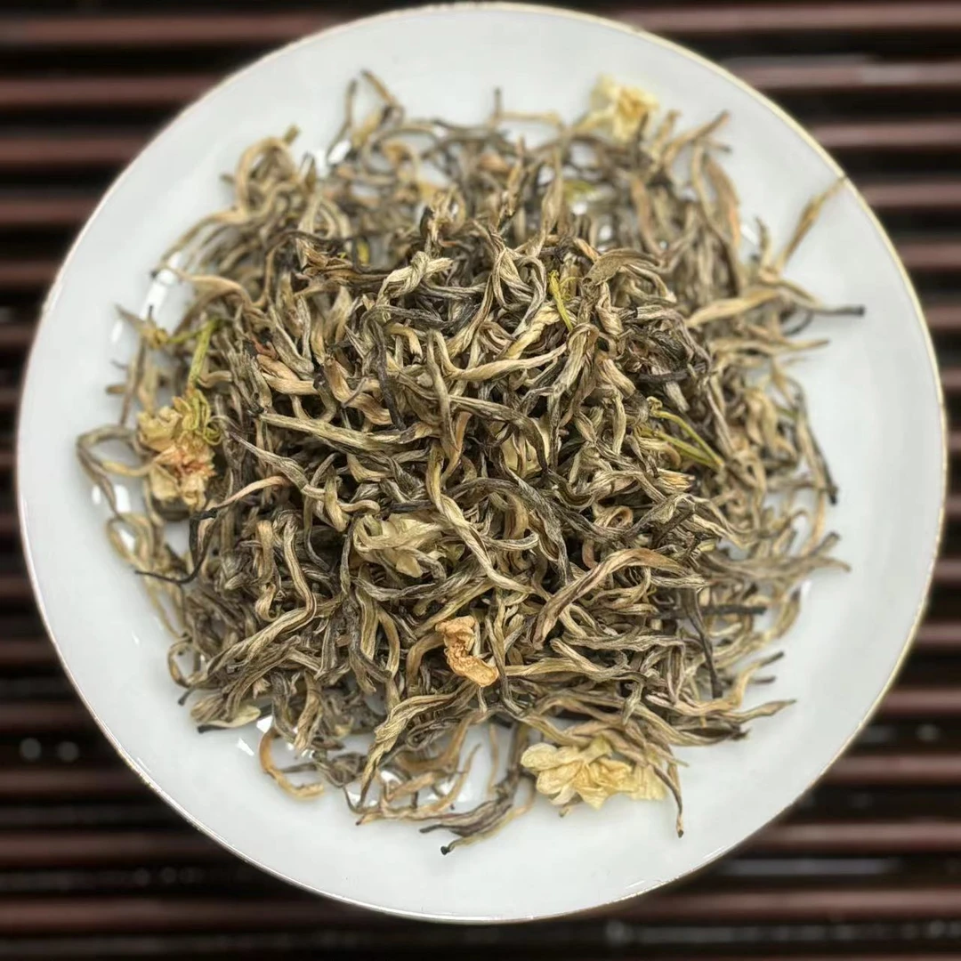 云南茉莉花绿茶 春茶 2024年浓香型茉莉银丝花绿茶 200克罐装