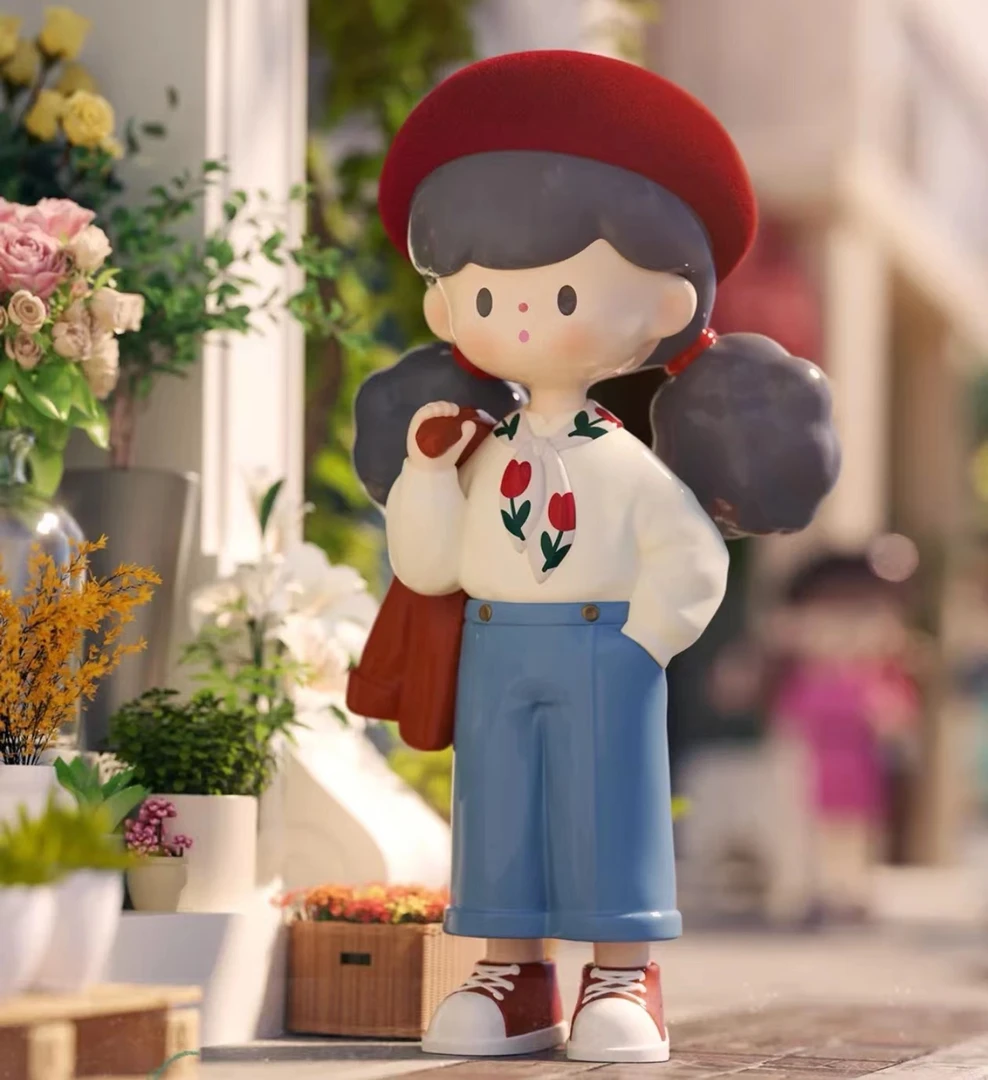 【拆盒】Molinta8代复古港风系列潮玩盲盒定制卡通手办千禧少女可爱