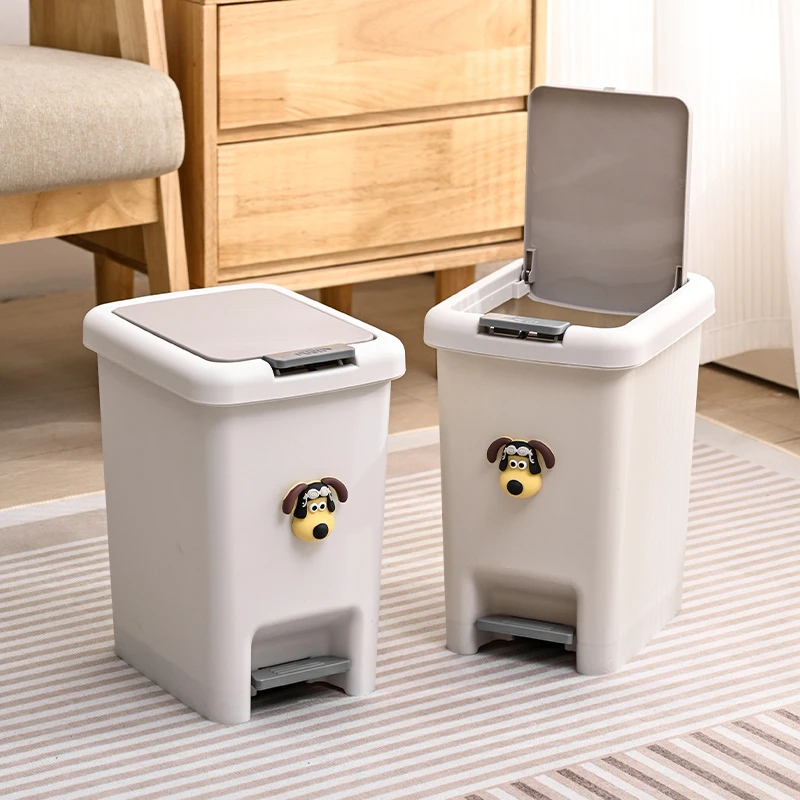 众琛叔叔高档垃圾桶卧室卫生间双开式按压脚踏厨房脚踩垃圾桶