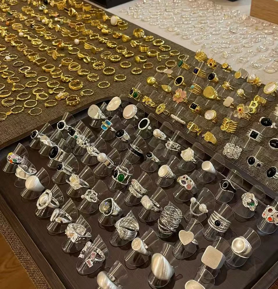 铜合金戒指 vintage首饰戒指对对碰~均为新款不做尾货镶嵌戒指