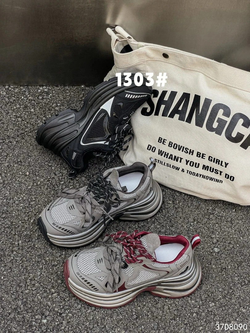 2024秋季新款百搭厚底老爹鞋8090