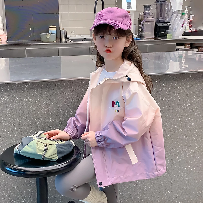 女童秋装外套2024新款洋气女孩春秋款儿童防风上衣WT-4135