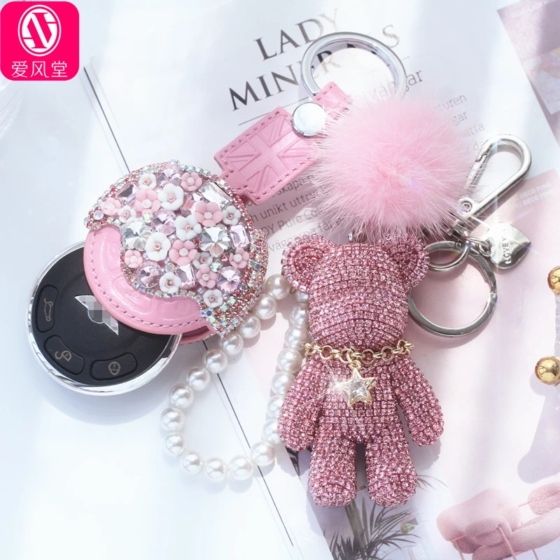 宝马mini钥匙套女迷你cooper壳countryman扣f54f55f56F60车钥匙包