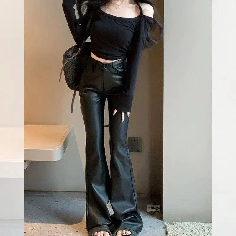 3009早秋新款女显瘦喇叭裤紧身辣妹性感休闲长裤