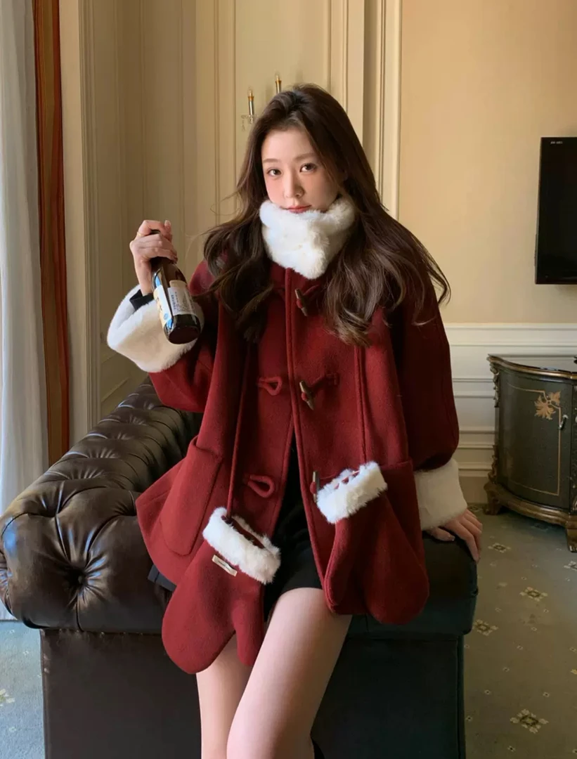 9757春季新款女装长袖呢子外套