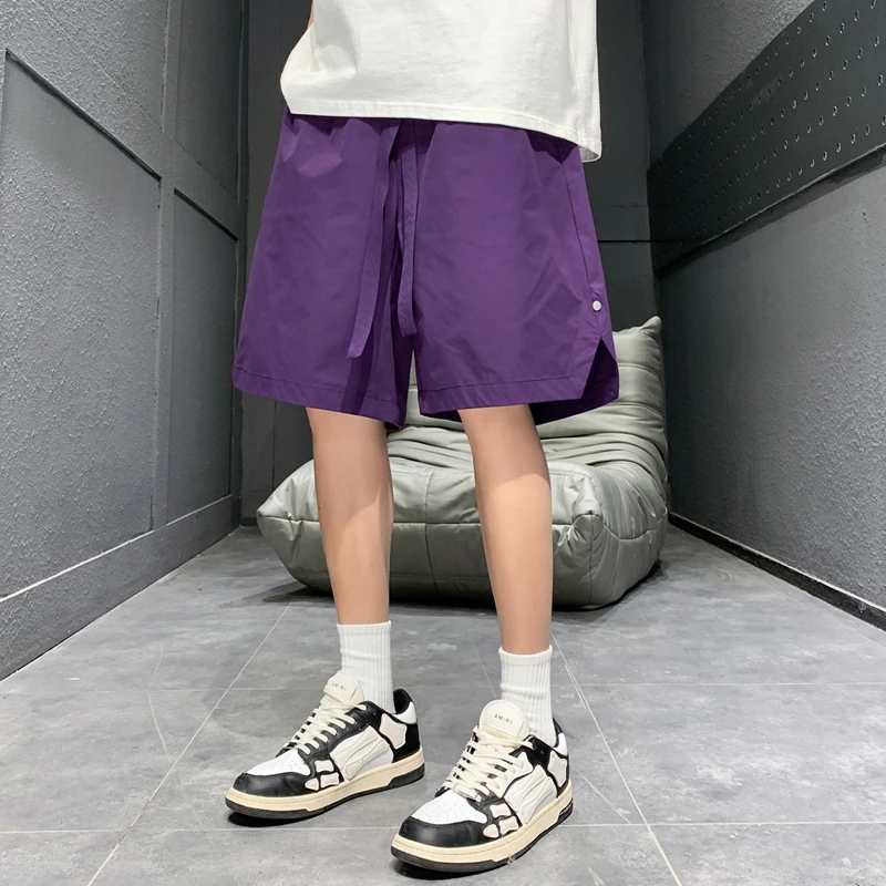 JOLIMENT多巴胺短裤夏季男士外穿冰感速干薄款情侣运动沙滩大裤衩