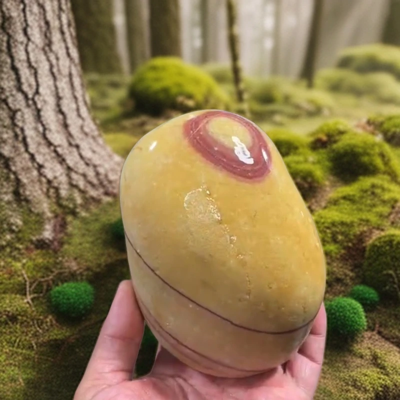 长江石工艺品随机发货创意把玩石绿碧玉绿色主人杯手把件石头奇石