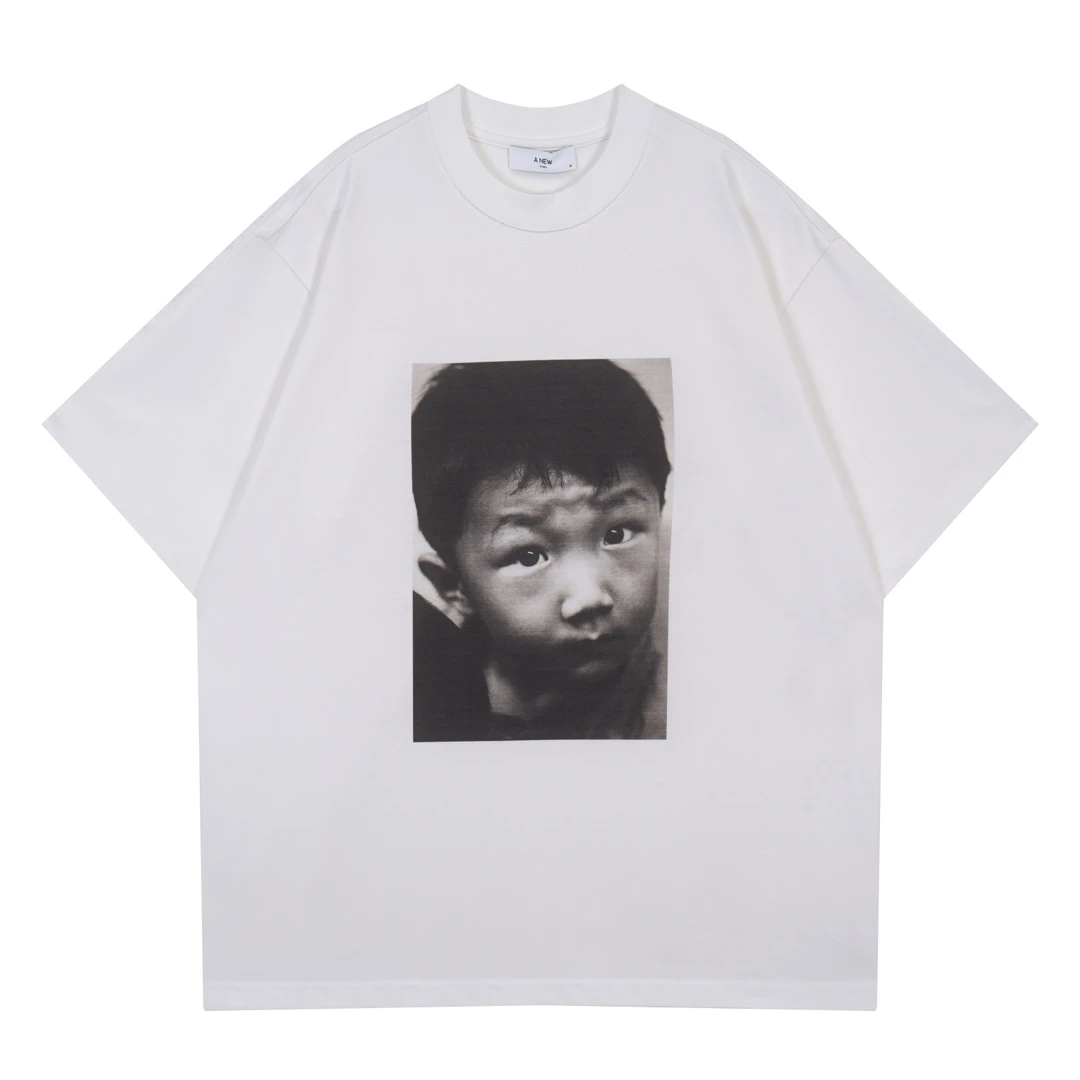 人像印花T恤2055