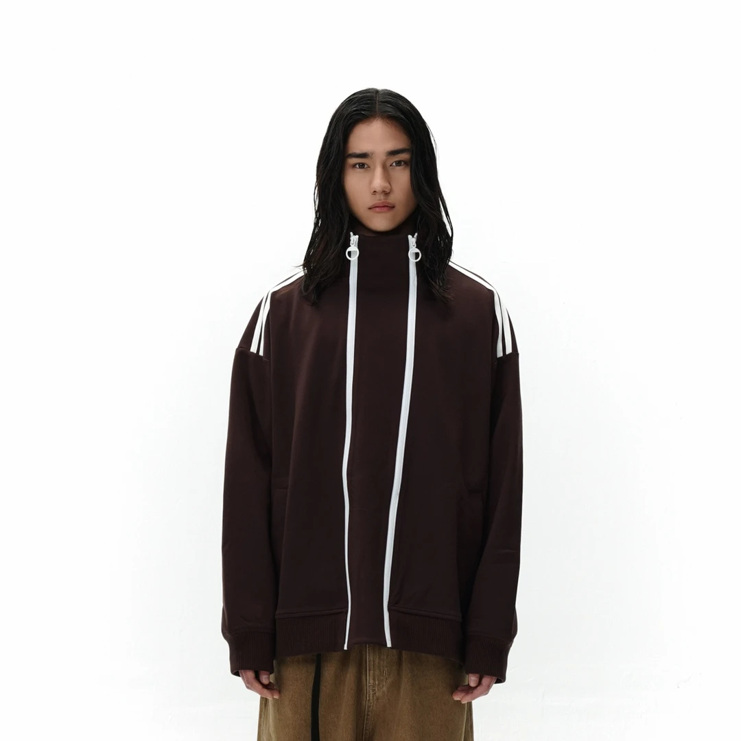 24早春款 双拉链立领时装运动外套 2512