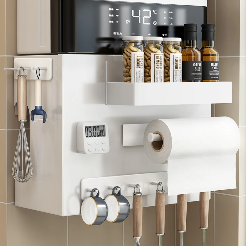 热水器遮挡罩磁吸燃气管道洞洞板厨房天然气壁挂热水器遮挡置物架