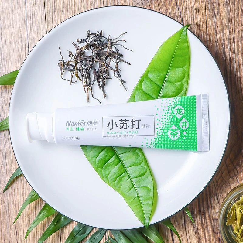 纳美小苏打龙井茶香源生健齿牙膏减轻牙渍呵护牙龈美白