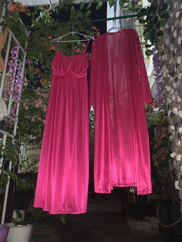 丝滑柔软两件套礼服款吊带肩带可调节性感两件套