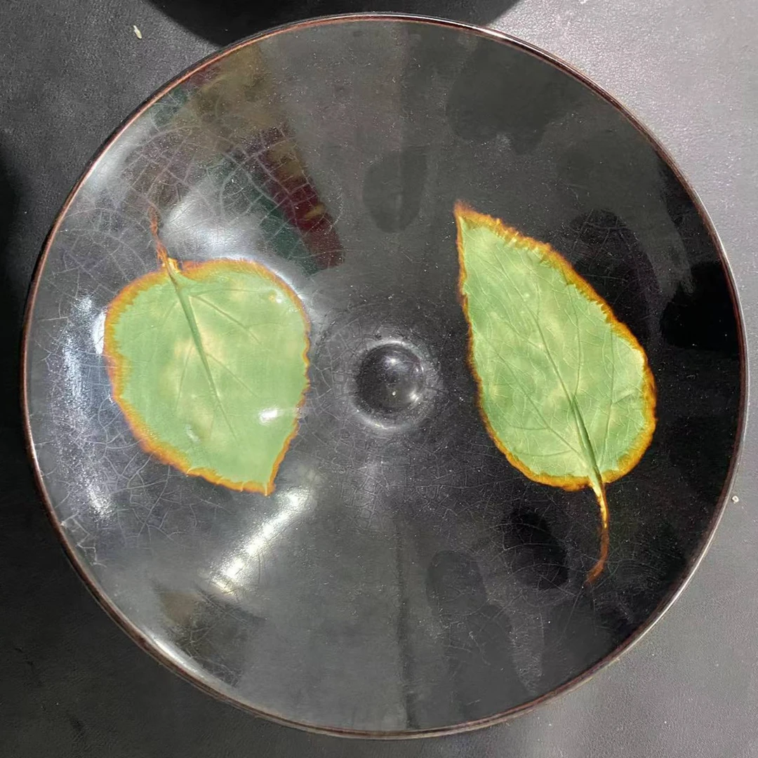 手工吉州窑瓷器碟