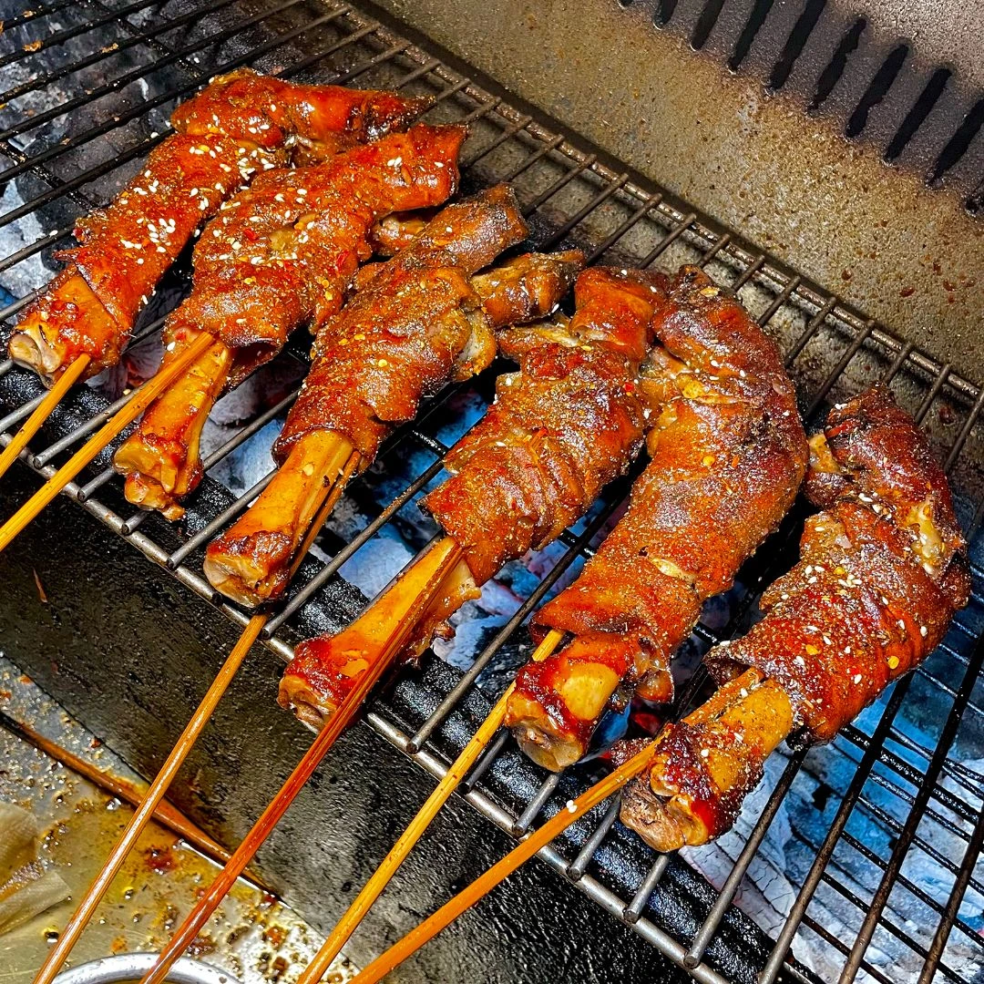 烧烤羊蹄整只脆皮15只左右五香外脆里糯肉质营养醇香满满胶原蛋白
