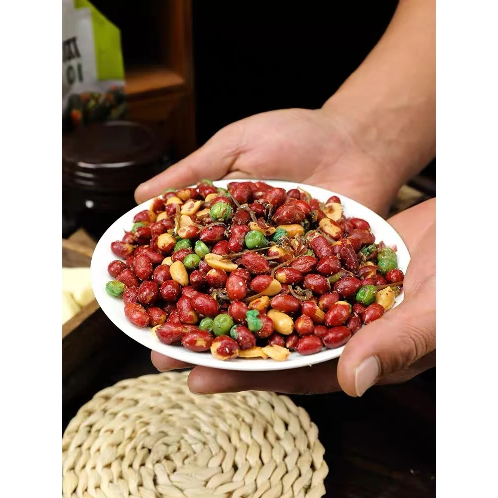 延边朝鲜族美食地窖小鱼花生韩式下酒菜咸菜泡菜传统150g*2袋