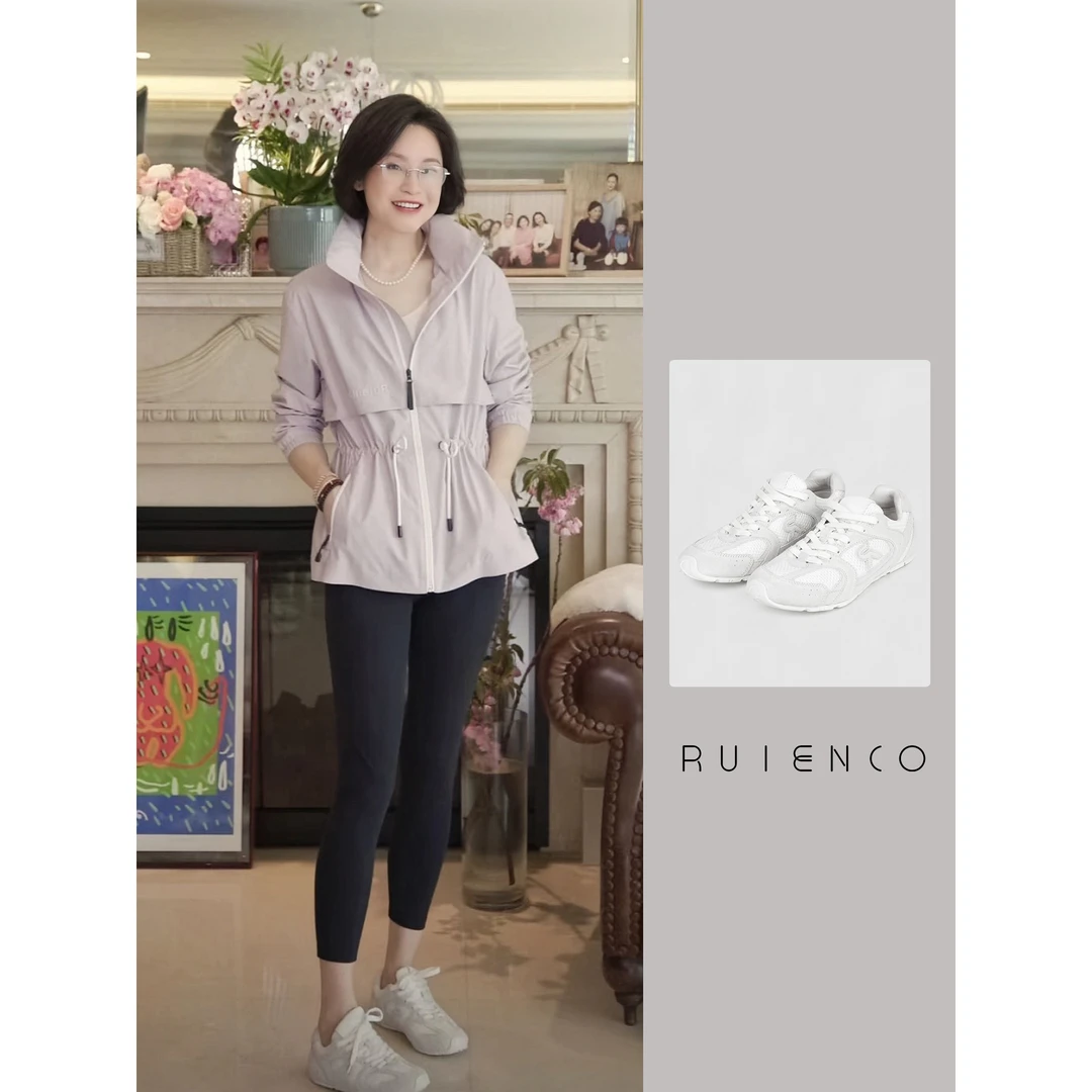 我是摩羯 高丝牛反绒橡胶大底网布休闲运动鞋