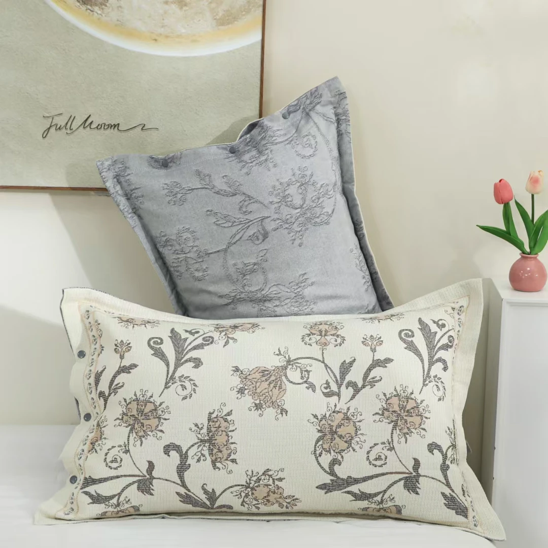 【鸢尾花】50*80cm成人枕套魔术枕套舒适亲肤全棉一对装四季可用