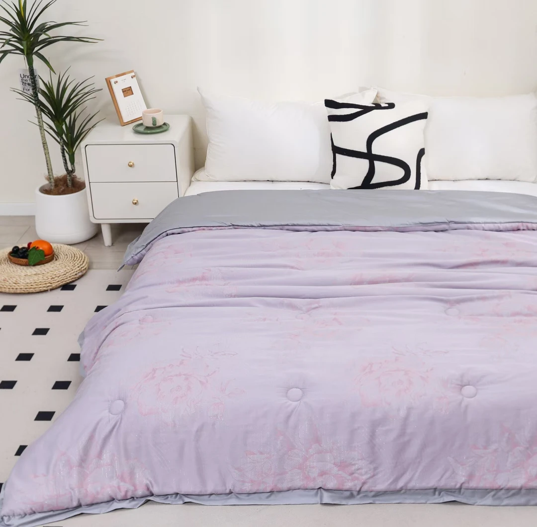 【醉花间】200*230cm大豆蛋白棉超柔保暖可机洗双人蚕丝被 约3kg