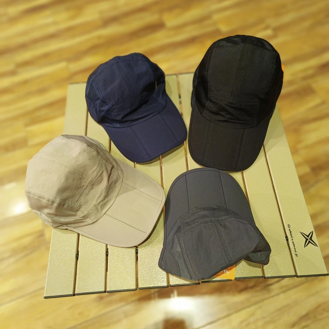 燃石防晒三折鸭舌帽夏季百搭户外休闲遮阳男女