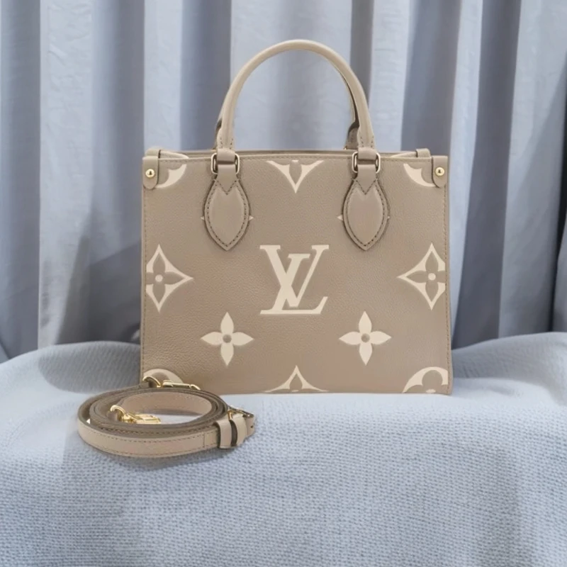 全新未使用 LouisVuitton/路易威登 onthego小号大象灰 手提包