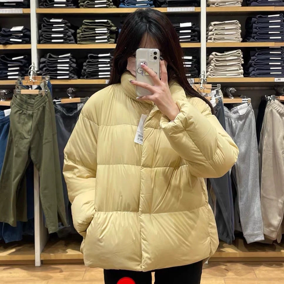 轻盈空气感!U家羽绒服面包服廓形蓬松夹克外套冬