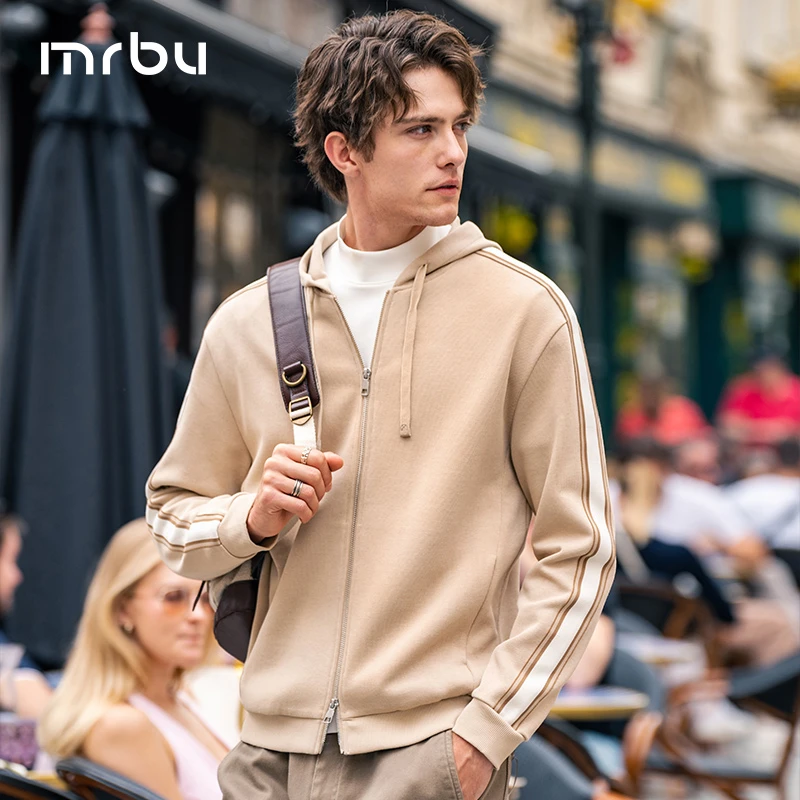 Mr.Bu布先生男连帽拉链运动开衫秋冬长袖卫衣外套KT15693断码清仓