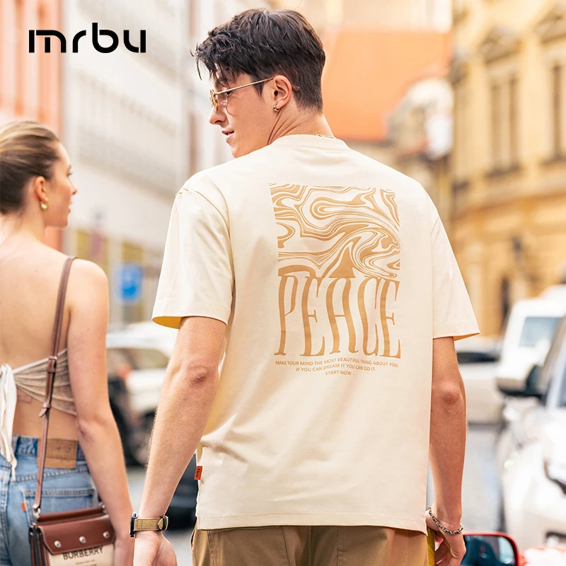 Mr.Bu布先生微廓印花圆领休闲短袖夏季男t恤新款GT15257断码清仓