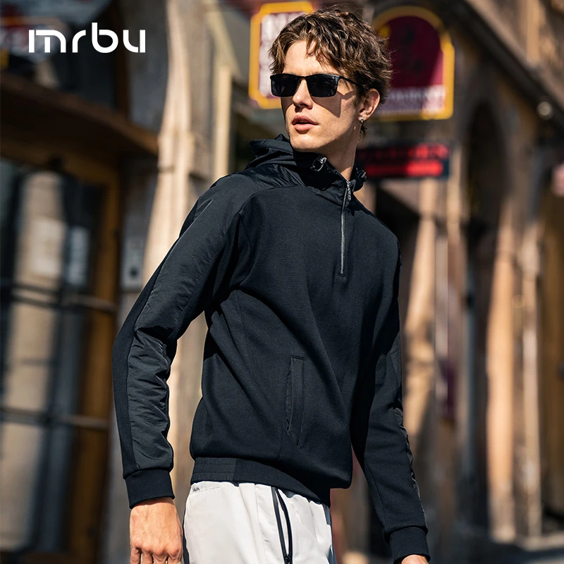 Mr.Bu布先生廓形男士连帽长袖卫衣户外机能风上衣KT15737断码清仓
