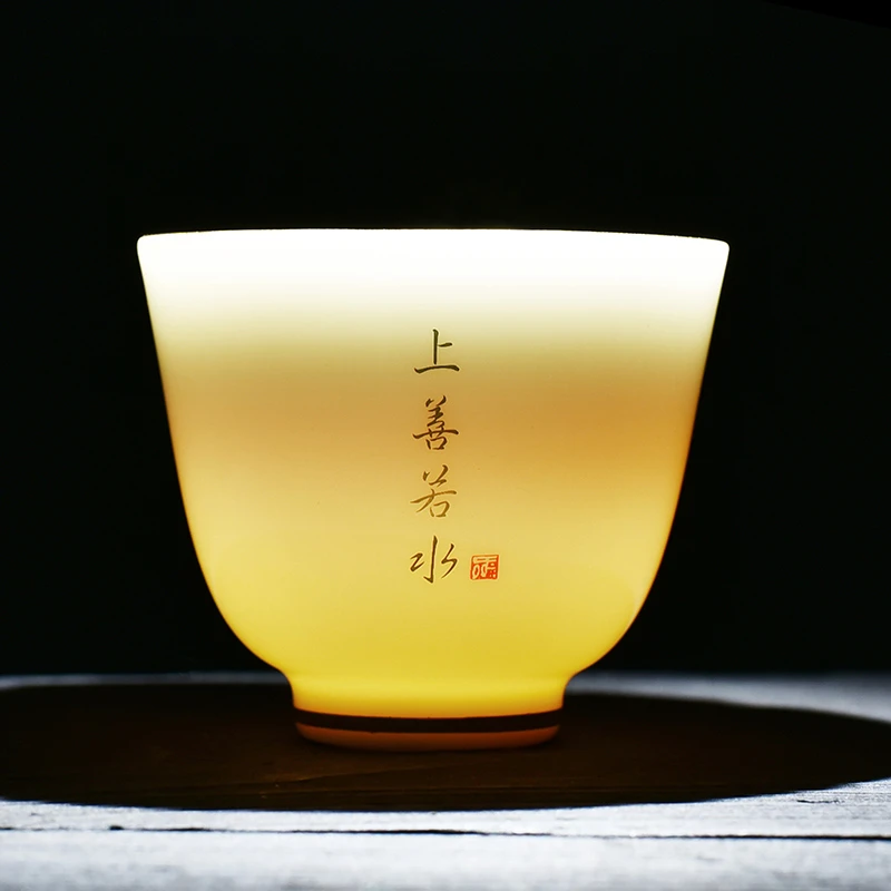 新人宠粉 65ml羊脂玉茶杯 宠粉专属破损补发不接受中差评 主人杯