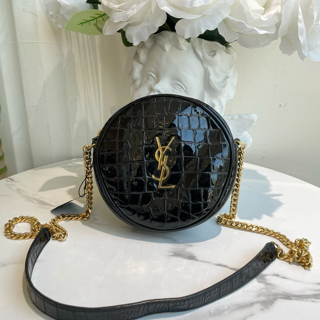95新 YSL/圣罗兰 圣罗兰 黑金圆饼