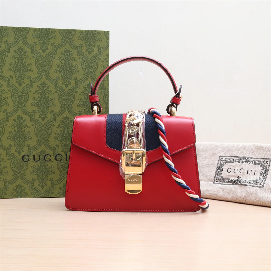 99新 GUCCI/古驰 塞尔维亚 丝带包 20 单肩包 P224829151