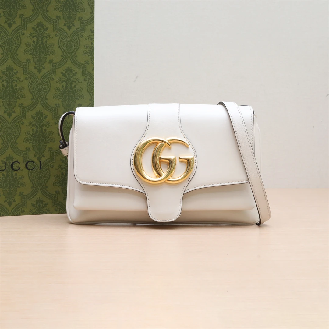 95新 GUCCI/古驰 Arli 25 白色 单肩包 P234140593
