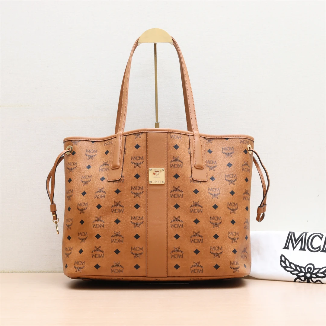 99新 MCM Tote购物袋 双面子母包 单肩包 P224933256