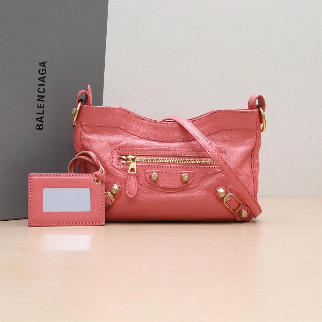 95新 Balenciaga/巴黎世家 斜挎包 粉红色 P234967990