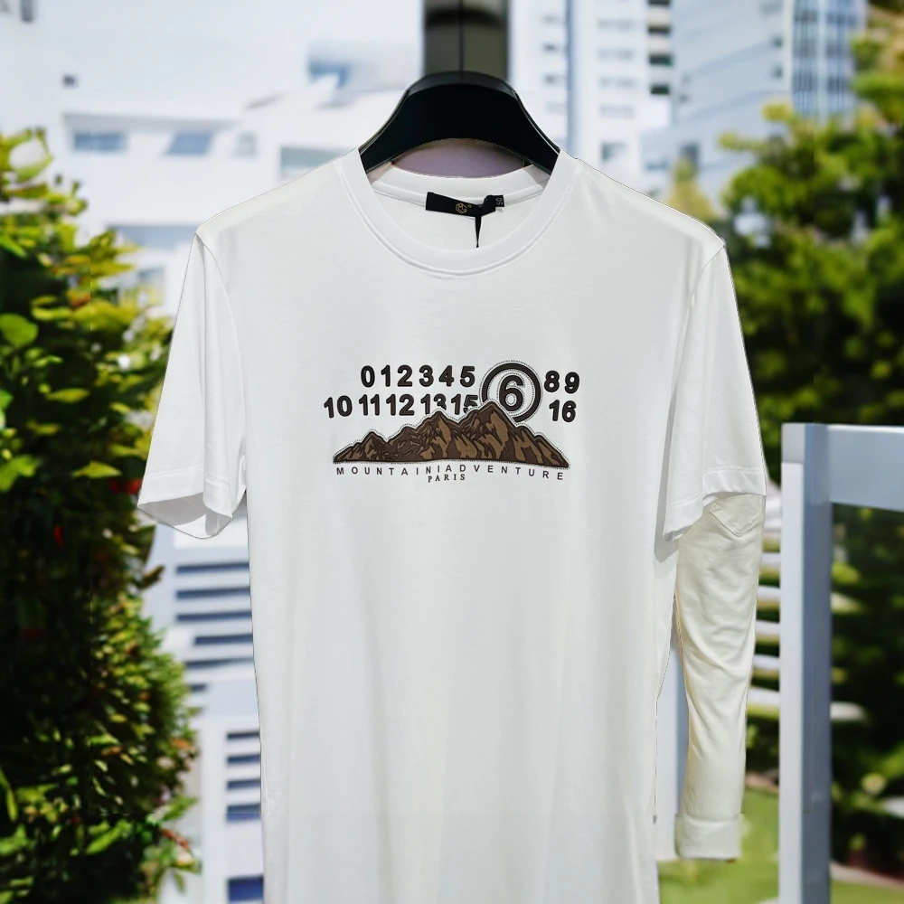 时尚高支高密男士圆领体恤