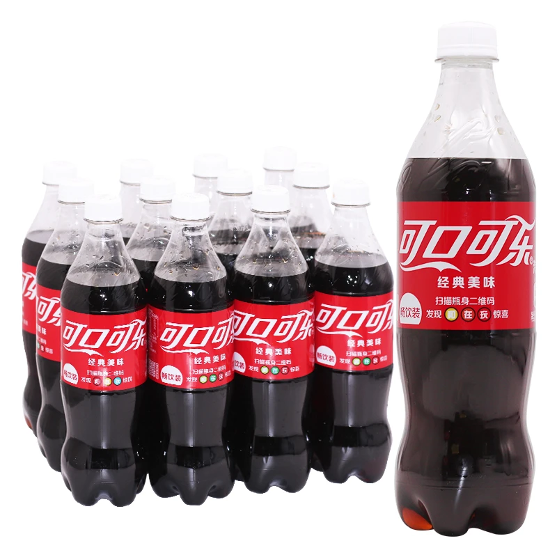 可口可乐出品可乐 芬达 雪碧清爽柠檬味汽水680ml*12瓶整箱装饮料