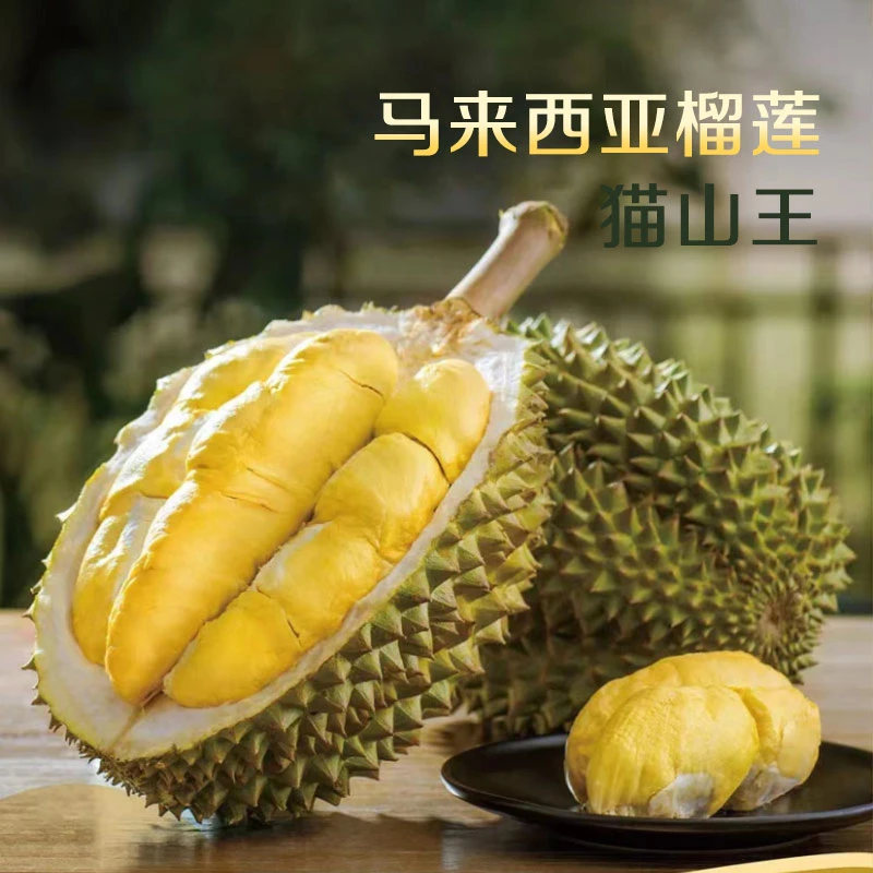 【AA果猫山王】单颗装马来西亚猫山王D197 保5房 整果液氮榴莲