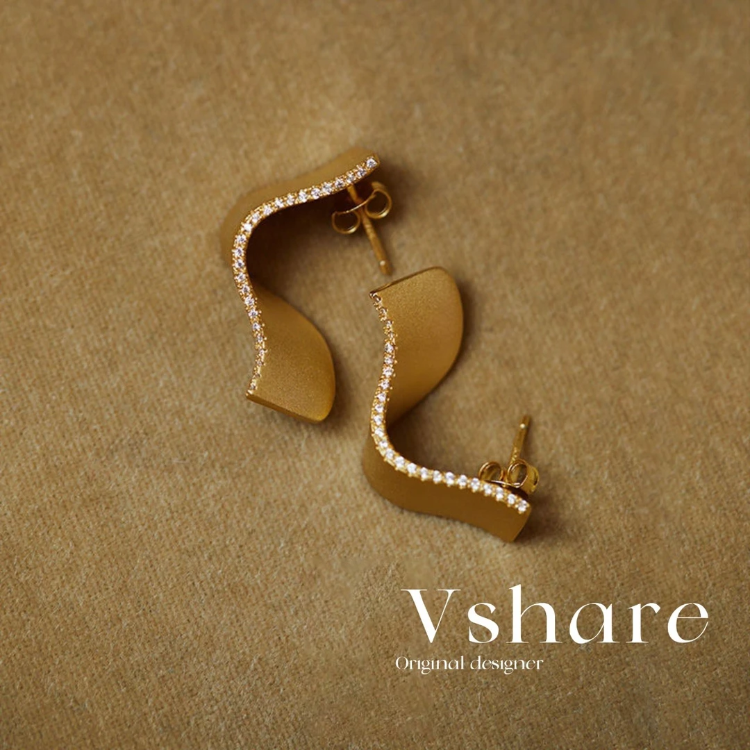 铜合金耳饰 【千纸鹤】（Vshare专属）ins精致素款高级感气质耳钉