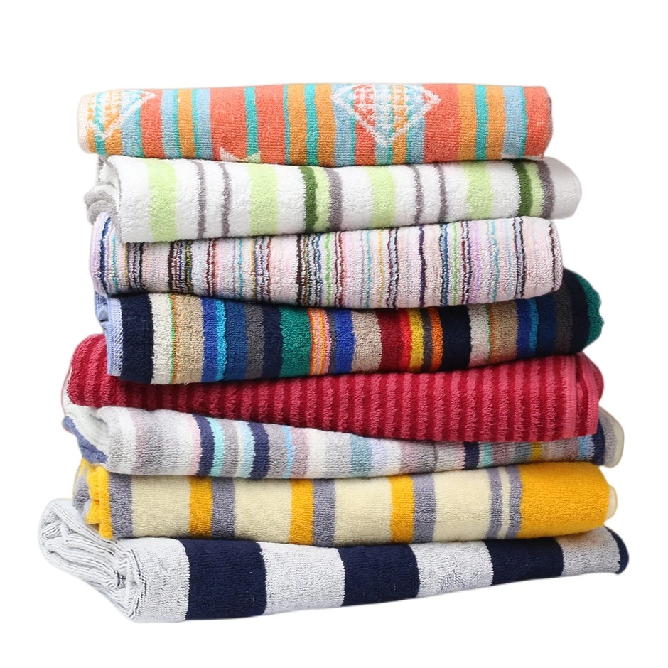 出口  常规全棉色织毛巾混款5条装