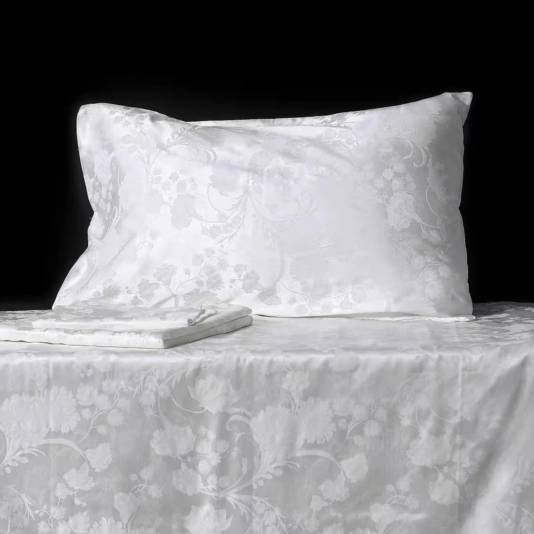 星级酒店全棉 提花/贡缎枕套1对