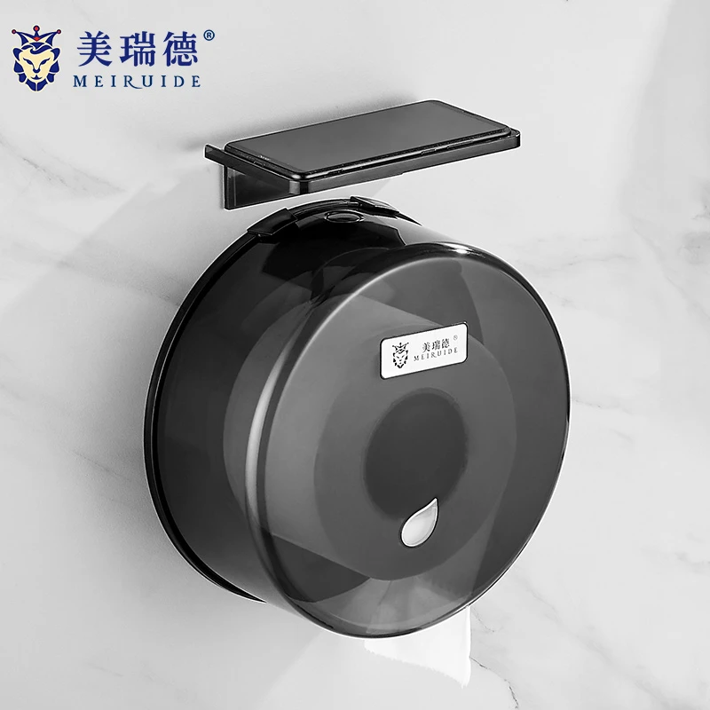 大卷纸盒挂壁式公共厕所洗手卫生间酒店商用大盘厕纸擦手纸巾盒